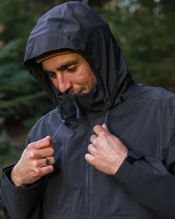 Outdoor Active|Jackets|Passenger Diablo Recycled Water Resistant Pullover - Faded Black FadedBlack