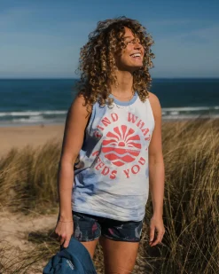 Tank Tops|Passenger Discovery Organic Cotton Tank Top - Tie Dye Cornflower TieDyeCornflower