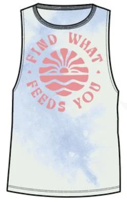 Tank Tops|Passenger Discovery Organic Cotton Tank Top - Tie Dye Cornflower TieDyeCornflower