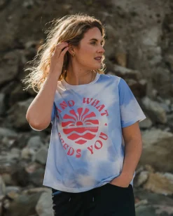 T-Shirts & Tank Tops|Passenger Discovery Organic Cotton T-Shirt - Tie Dye Cornflower TieDyeCornflower