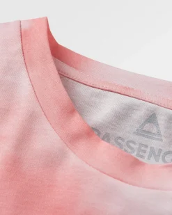 T-Shirts & Tank Tops|Passenger Discovery Organic Cotton T-Shirt - Tie Dye Shell Pink TieDyeShellPink