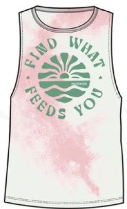 Tank Tops|Passenger Discovery Organic Cotton Tank Top - Tie Dye Shell Pink TieDyeShellPink