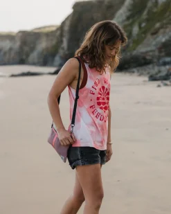 Tank Tops|Passenger Discovery Organic Cotton Tank Top - Tie Dye Shell Pink TieDyeShellPink