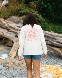 Sweatshirts|Passenger Discovery Recycled Cotton Sweatshirt - Milky Marl MilkyMarl