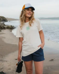 T-Shirts & Tank Tops|Tops & T-Shirts|Passenger Discovery Rolled Sleeve T-Shirt - Marshmallow