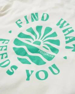 T-Shirts & Tank Tops|Tops & T-Shirts|Passenger Discovery Rolled Sleeve T-Shirt - Marshmallow