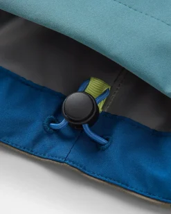 Jackets|Outdoor Active|Passenger Downpour Recycled Waterproof Jacket - Tidal Blue/Arctic/Dusty Olive TidalBlue/Arctic/DustyOlive