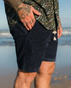 Shorts|Shorts|Passenger Drifter Cord Shorts - Rich Navy RichNavy