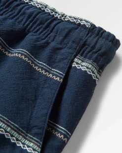 Shorts|Shorts|Passenger Drifter Organic Cotton Jacquard Shorts - Deep Navy Jacquard Stripe DeepNavyJacquardStripe