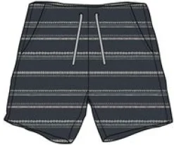 Shorts|Shorts|Passenger Drifter Organic Cotton Jacquard Shorts - Deep Navy Jacquard Stripe DeepNavyJacquardStripe