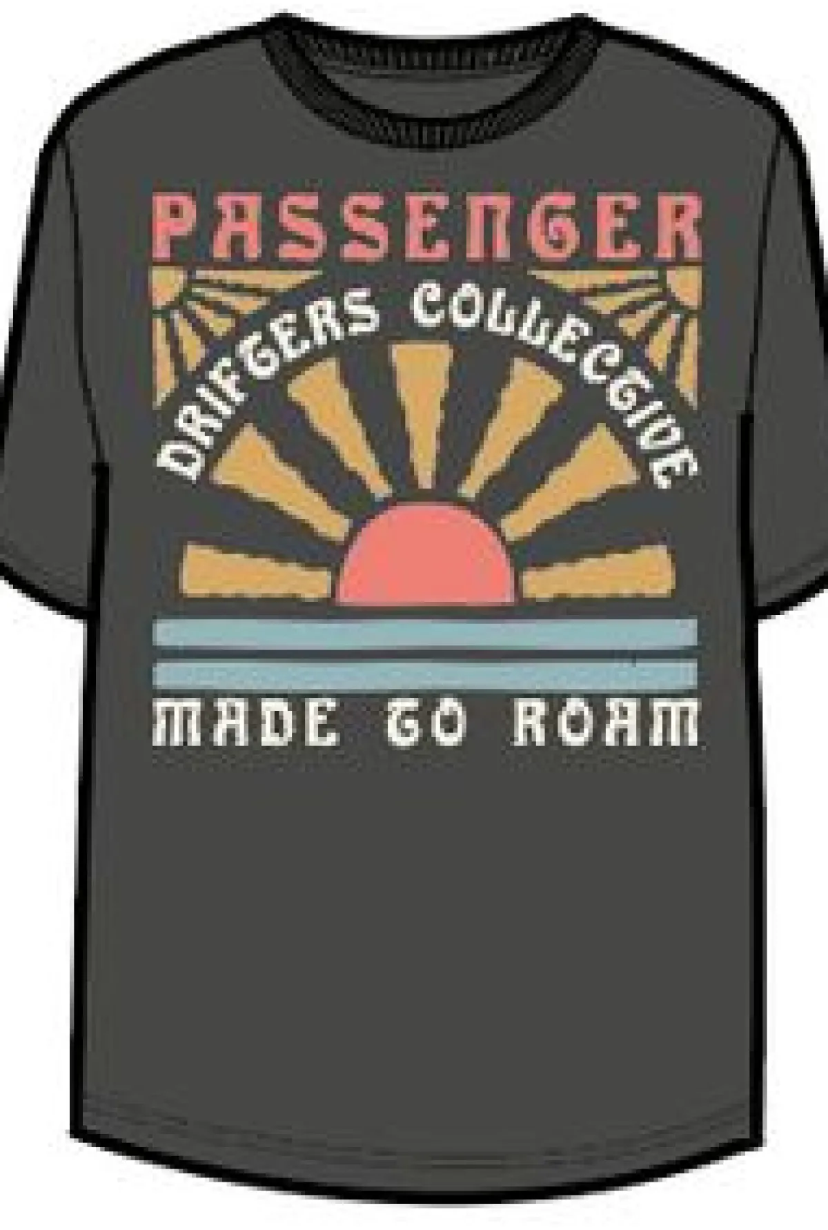 T-Shirts & Tank Tops|Passenger Drifters Oversized Recycled Cotton T-Shirt - Charcoal