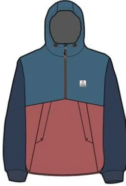 Jackets|Insulated|Passenger Dusk Recycled Insulated Anorak - Blue Steel BlueSteel