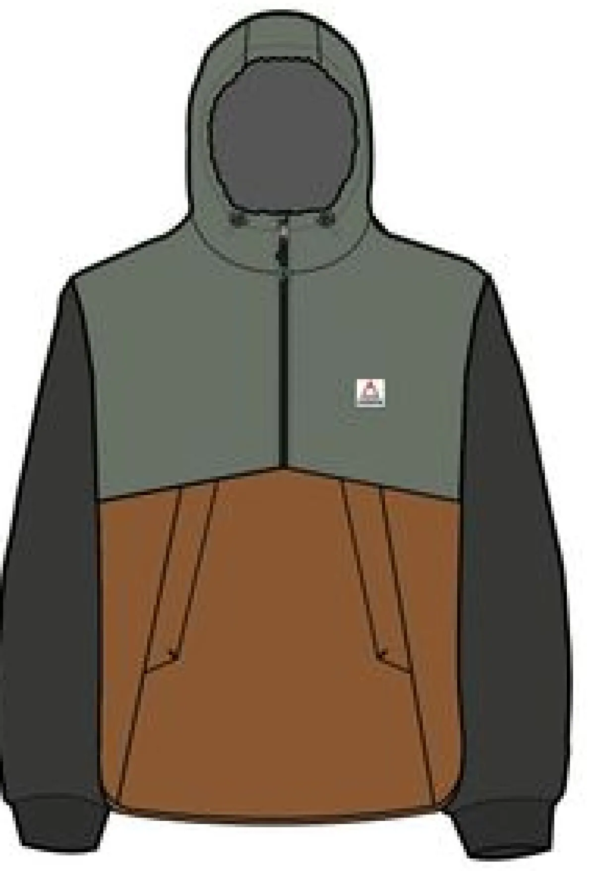 Jackets|Insulated|Passenger Dusk Recycled Insulated Pullover - Dusty Olive DustyOlive