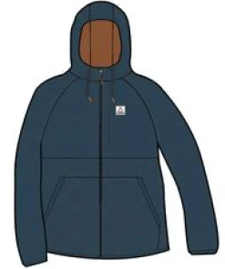 Jackets|Insulated|Passenger Dylan Recycled Insulated Full Zip Jacket - Tidal Blue TidalBlue