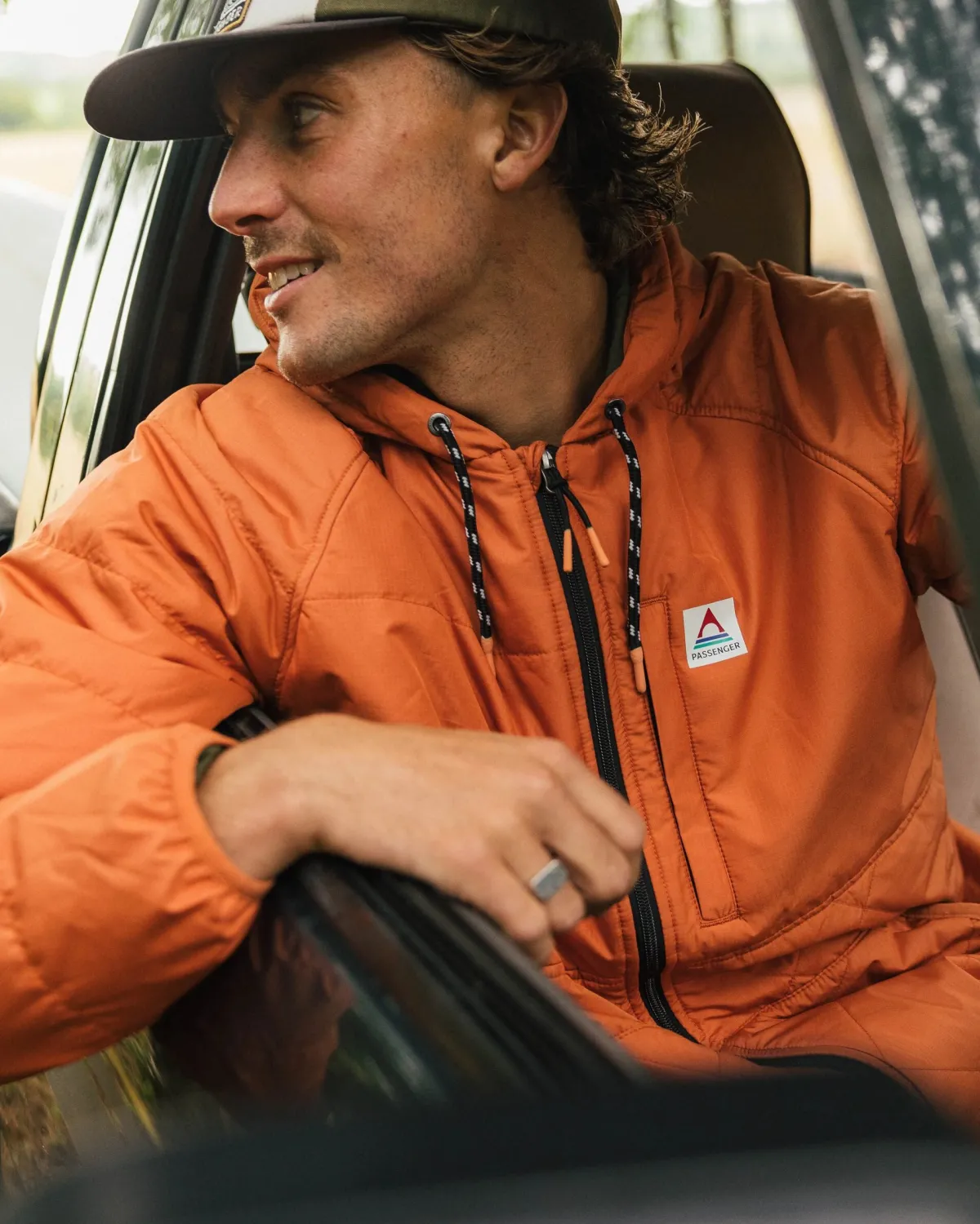 Jackets|Insulated|Passenger Dylan Recycled Insulated Full Zip Jacket - Burnt Orange BurntOrange