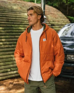 Jackets|Insulated|Passenger Dylan Recycled Insulated Full Zip Jacket - Burnt Orange BurntOrange