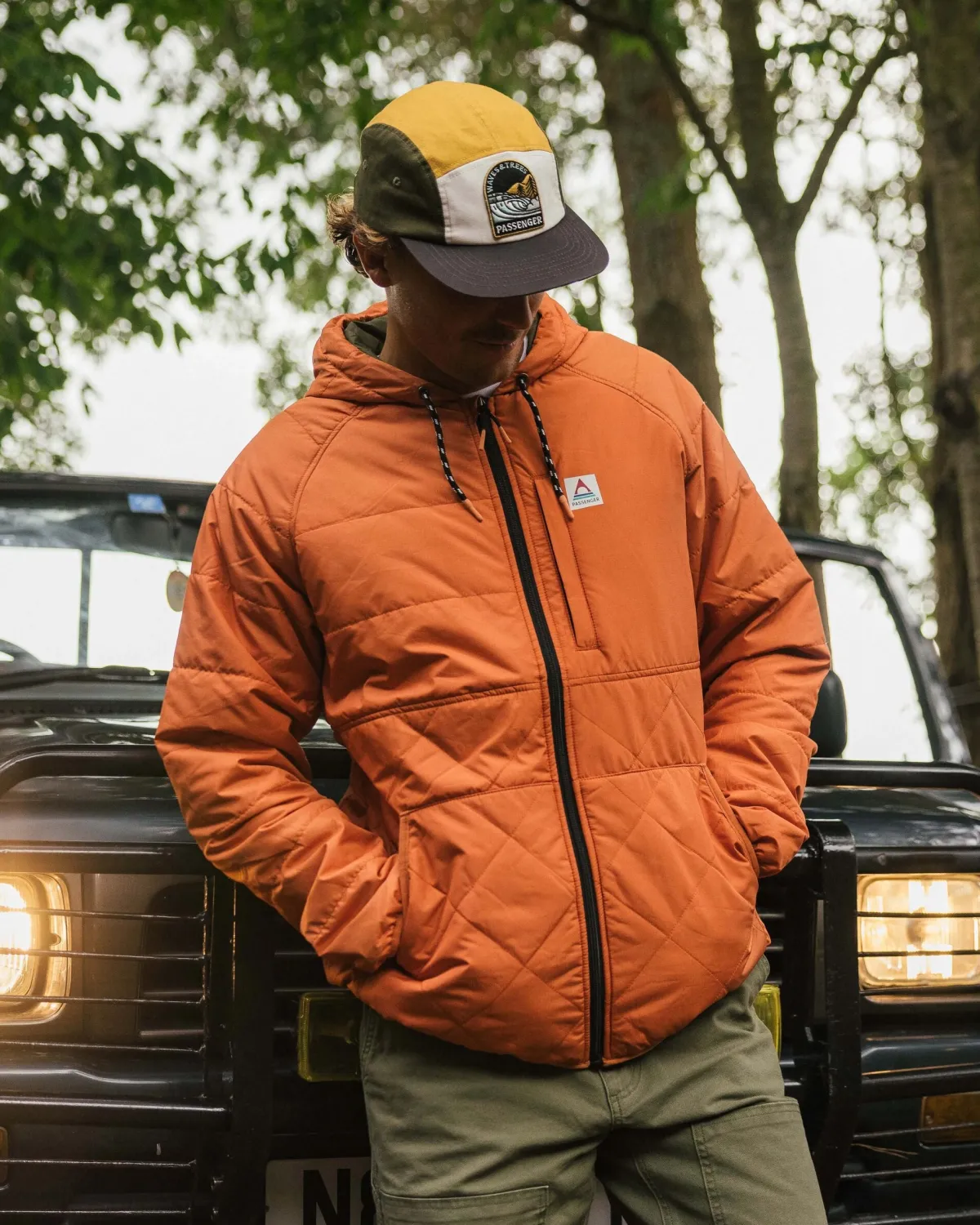 Jackets|Insulated|Passenger Dylan Recycled Insulated Full Zip Jacket - Burnt Orange BurntOrange