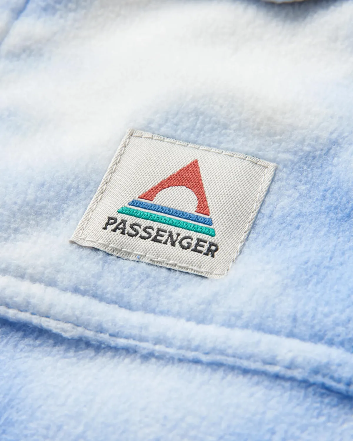 Fleece|Shirts|Passenger East Recycled Polar Fleece Long Sleeve Shirt - Tie Dye Cornflower TieDyeCornflower