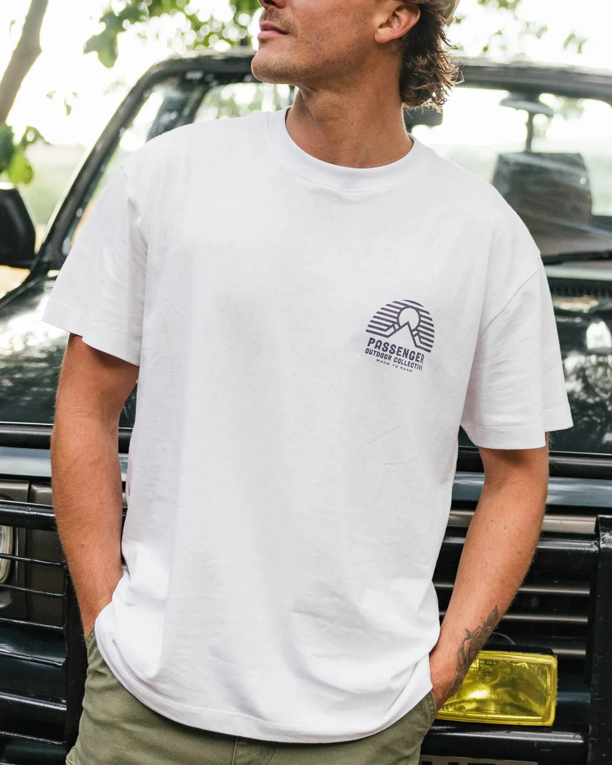 T-Shirts & Tank Tops|Passenger Elbio Recycled Relaxed Fit T-Shirt - White