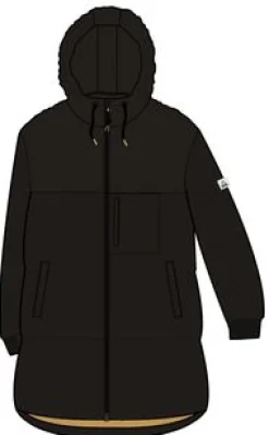 Jackets|Parkas & Coats|Passenger Elowen Hooded Recycled Insulated Jacket - Black