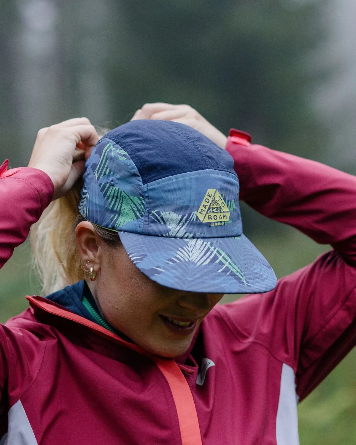 Outdoor Active|Hats & Caps|Passenger Emerge 5 Panel Trail Hat - Palm Camo Moonlight PalmCamoMoonlight