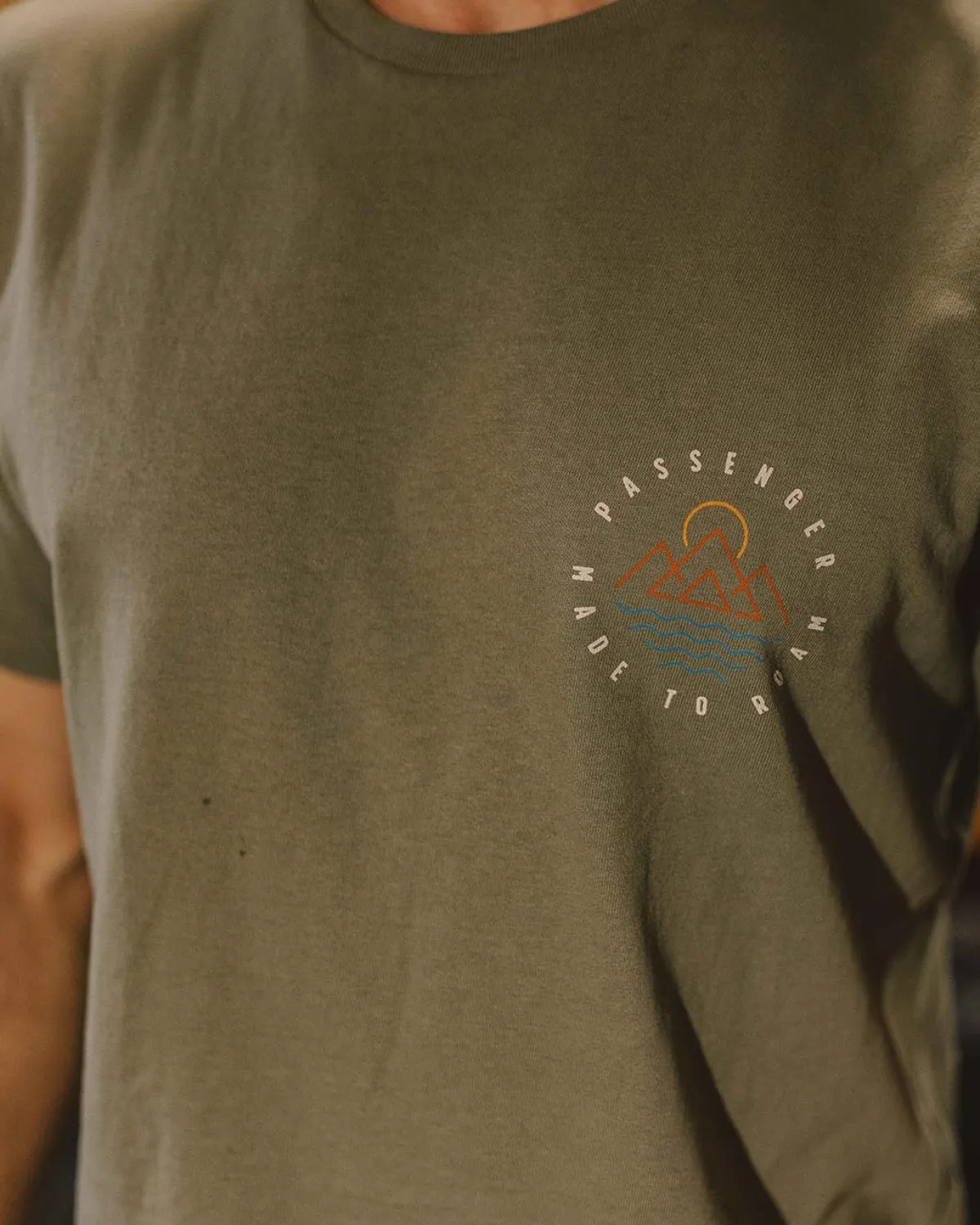 T-Shirts & Tank Tops|T-Shirts & Tank Tops|Passenger Escapism Recycled Cotton T-Shirt - Dusty Olive DustyOlive