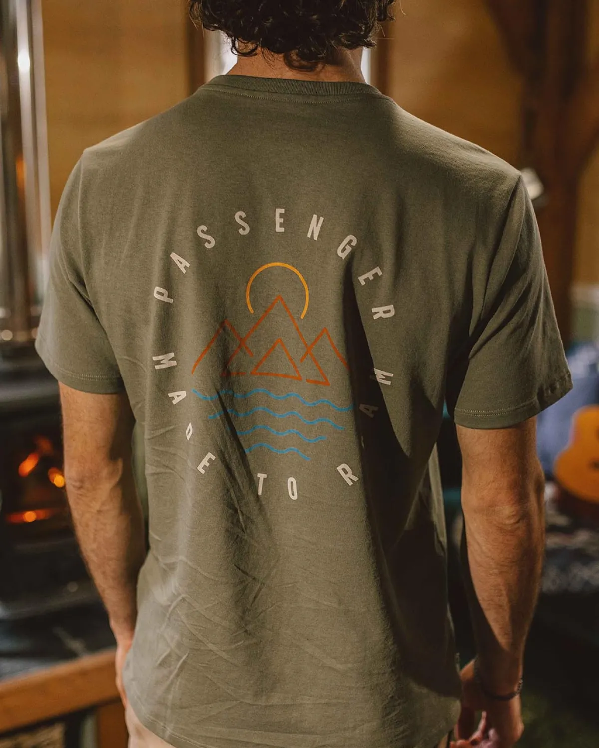 T-Shirts & Tank Tops|T-Shirts & Tank Tops|Passenger Escapism Recycled Cotton T-Shirt - Dusty Olive DustyOlive