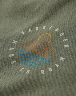 T-Shirts & Tank Tops|T-Shirts & Tank Tops|Passenger Escapism Recycled Cotton T-Shirt - Dusty Olive DustyOlive