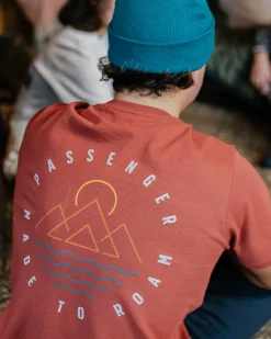 T-Shirts & Tank Tops|T-Shirts & Tank Tops|Passenger Escapism Recycled Cotton T-Shirt - Burnt Red BurntRed