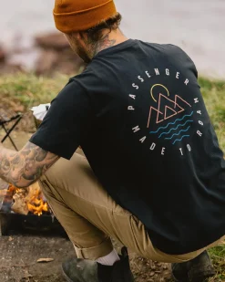 T-Shirts & Tank Tops|T-Shirts & Tank Tops|Passenger Escapism Recycled Cotton T-Shirt - Black