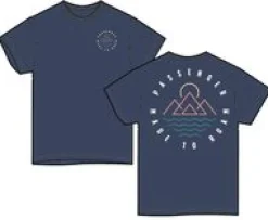 T-Shirts & Tank Tops|T-Shirts & Tank Tops|Passenger Escapism Recycled Cotton T-Shirt - Dark Denim DarkDenim