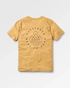 T-Shirts & Tank Tops|T-Shirts & Tank Tops|Passenger Escapism Recycled Cotton T-Shirt - Mustard Gold MustardGold