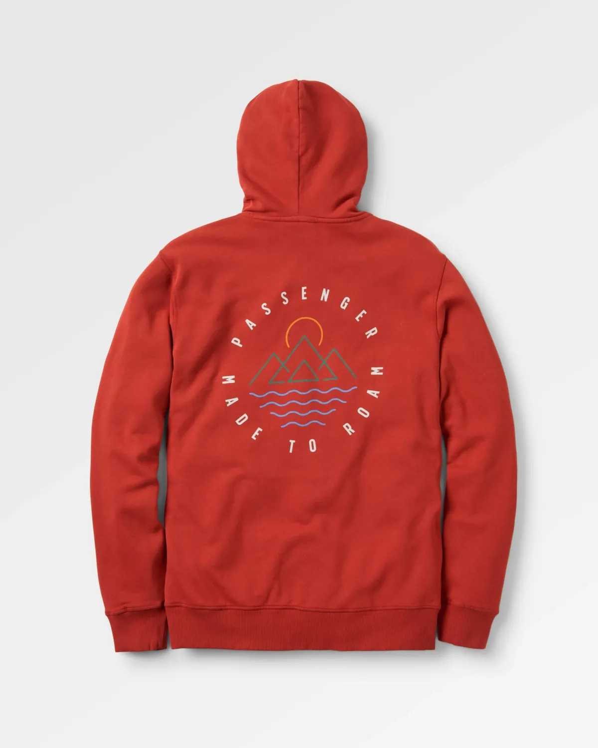 Hoodies|Hoodies & Sweatshirts|Passenger Escapism Recycled Cotton Hoodie - Red Ochre RedOchre