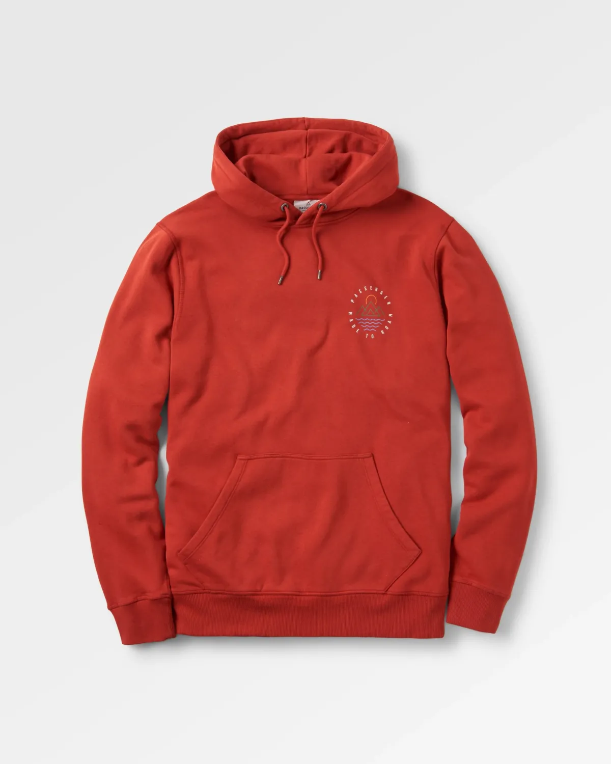 Hoodies|Hoodies & Sweatshirts|Passenger Escapism Recycled Cotton Hoodie - Red Ochre RedOchre