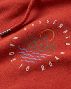 Hoodies|Hoodies & Sweatshirts|Passenger Escapism Recycled Cotton Hoodie - Red Ochre RedOchre