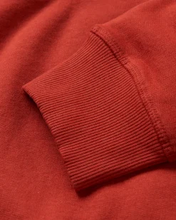 Hoodies|Hoodies & Sweatshirts|Passenger Escapism Recycled Cotton Hoodie - Red Ochre RedOchre
