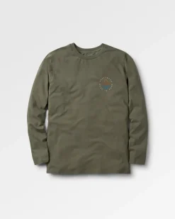 T-Shirts & Tank Tops|Passenger Escapism Recycled Long Sleeve T-Shirt - Dusty Olive DustyOlive
