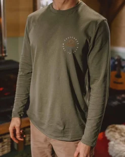 T-Shirts & Tank Tops|Passenger Escapism Recycled Long Sleeve T-Shirt - Dusty Olive DustyOlive
