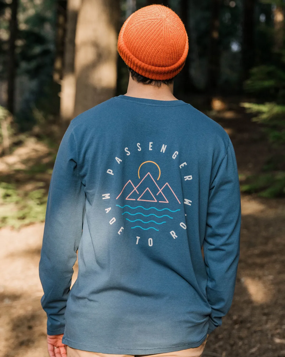 T-Shirts & Tank Tops|Passenger Escapism Recycled Long Sleeve T-Shirt - Dark Denim DarkDenim
