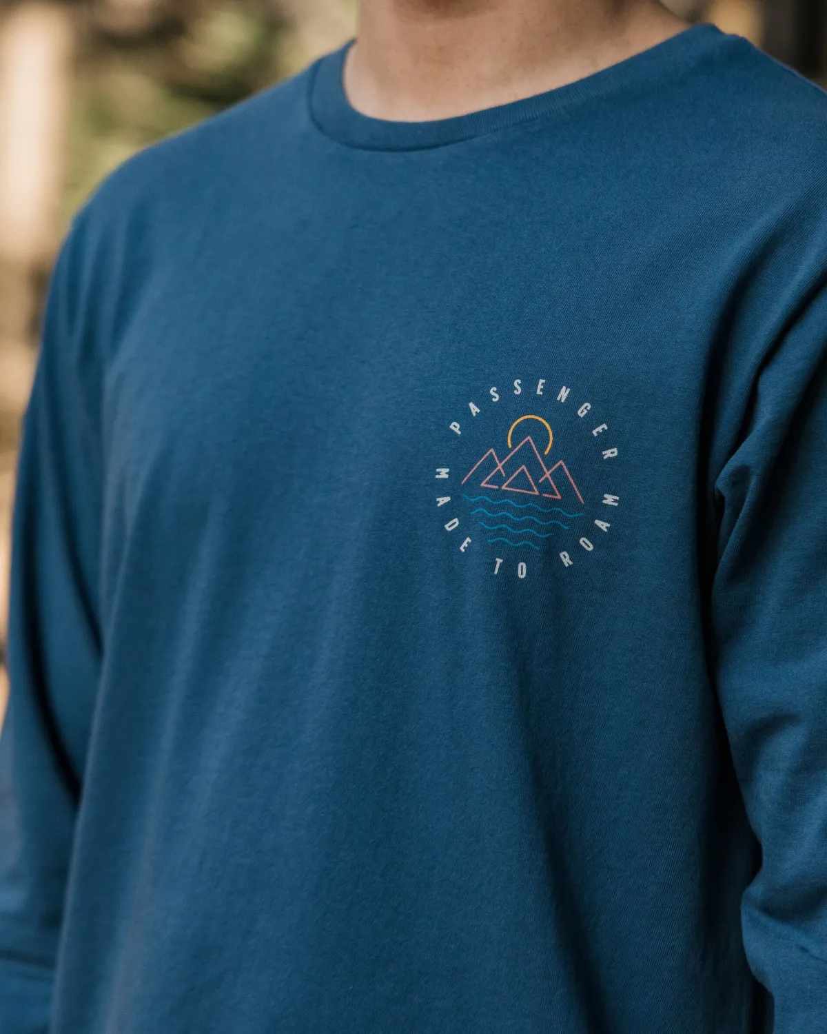 T-Shirts & Tank Tops|Passenger Escapism Recycled Long Sleeve T-Shirt - Dark Denim DarkDenim
