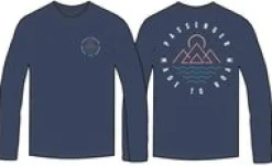 T-Shirts & Tank Tops|Passenger Escapism Recycled Long Sleeve T-Shirt - Dark Denim DarkDenim