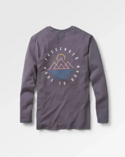 T-Shirts & Tank Tops|Passenger Escapism Recycled Long Sleeve T-Shirt - Faded Black FadedBlack