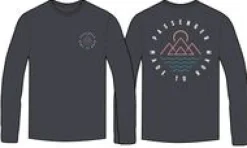 T-Shirts & Tank Tops|Passenger Escapism Recycled Long Sleeve T-Shirt - Faded Black FadedBlack