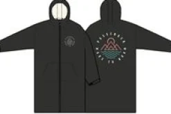 Changing Robes & Ponchos|Surf Accessories|Passenger Escapism Recycled Sherpa Lined Changing Robe - Black