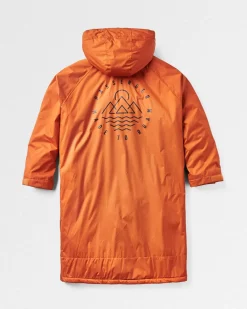 Surf Accessories|Surf Accessories|Passenger Escapism Recycled Sherpa Lined Changing Robe - Rust