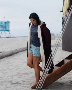 Surf Accessories|Surf Accessories|Passenger Escapism Recycled Sherpa Lined Changing Robe - Windsor Wine WindsorWine