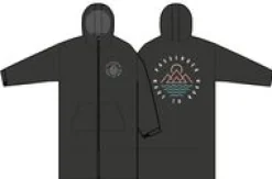 Changing Robes & Ponchos|Surf Accessories|Passenger Escapism Recycled Towel Lined Changing Robe - Black