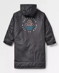 Changing Robes & Ponchos|Surf Accessories|Passenger Escapism Recycled Towel Lined Changing Robe - Black