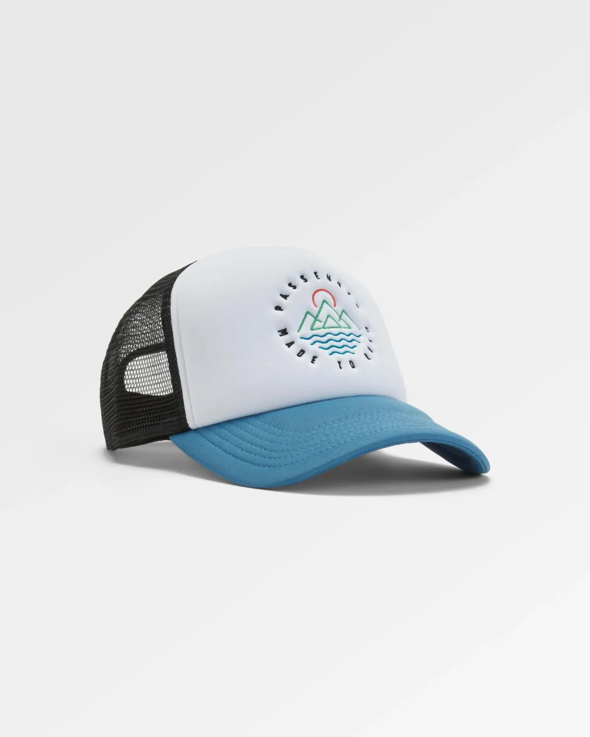 Caps & Hats|Surf Accessories|Passenger Escapism Trucker Hat - Black/Moonlight Blue Black/MoonlightBlue
