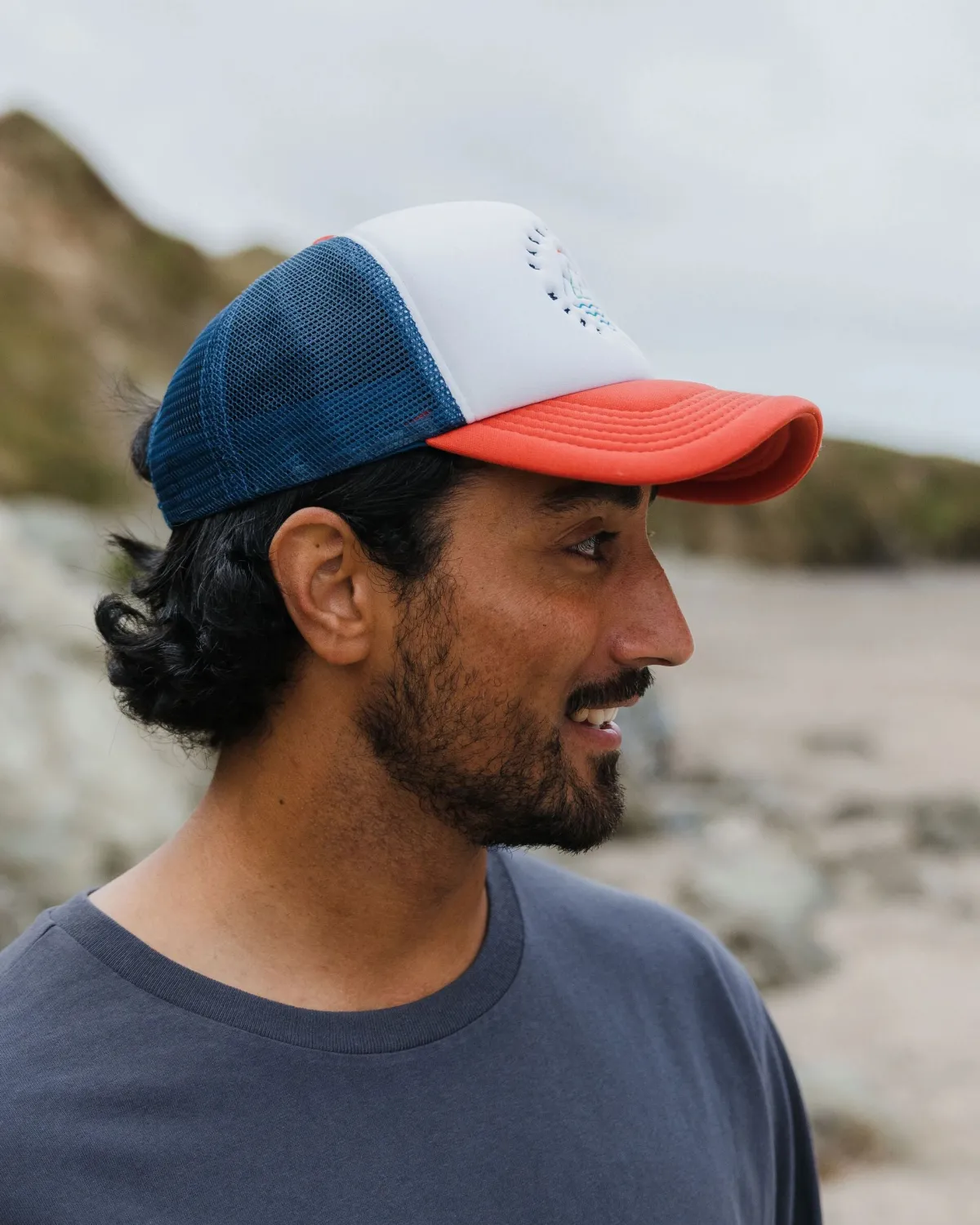 Surf Accessories|Surf Accessories|Passenger Escapism Trucker Hat - Moonlight Blue/Red Spice MoonlightBlue/RedSpice